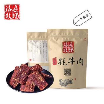 达玉部落青海手撕牦牛肉干500g袋装(500g/袋)